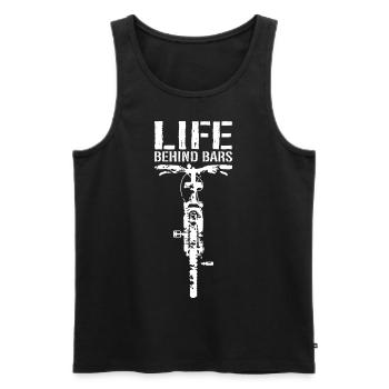 Mountain Bike Mtb Downhill Bike Cyclist Biker - Men's Premium Organic Tank Top - black - Front - Michal (187cm)