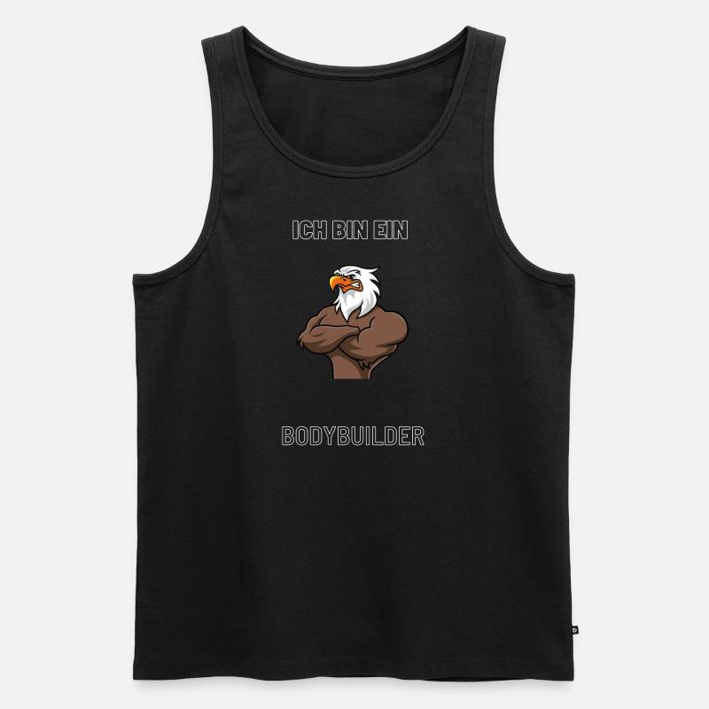 ICH BIN EIN BODYBUILDER - Männer Premium Bio Tank Top - Schwarz