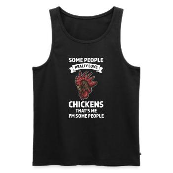 Hühnerhaltung Tierhaltung Geschenk - Männer Premium Bio Tank Top - Schwarz - Vorne - AI Model Male 178 light (178cm)