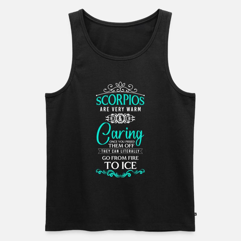 Horoskop Stern - Männer Premium Bio Tank Top - Schwarz