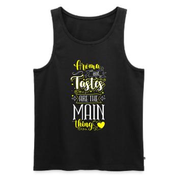 Chef Gourmet Chef's Hat Gastronomy - Men's Premium Organic Tank Top - black - Front - AI Model Male 178 light (178cm)