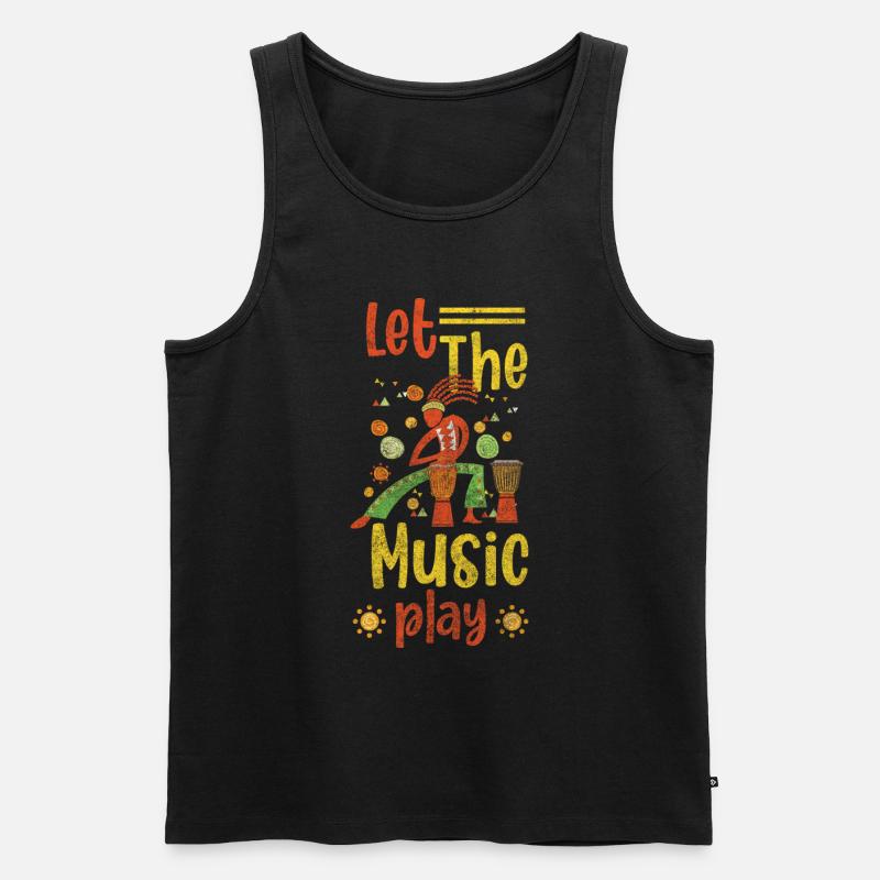 Tradition Konzert Feiern - Männer Premium Bio Tank Top - Schwarz