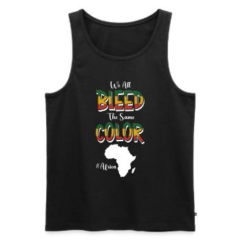 Nature sauvage Culture Animaux Serengeti - Débardeur bio Premium Homme - noir - Devant - Michal (187cm)