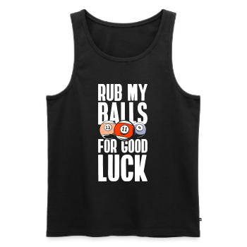 Billiard Billardspieler Kö 8-Ball - Männer Premium Bio Tank Top - Schwarz - Vorne - AI Model Male 178 light (178cm)