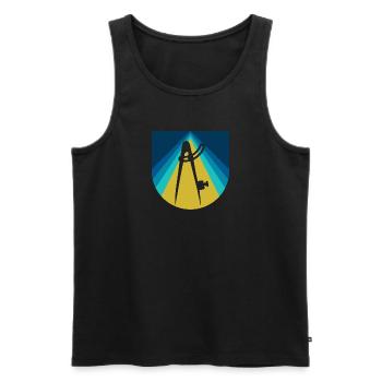 Civil Engineer Architecture - Men's Premium Organic Tank Top - black - Front - Michal (187cm)