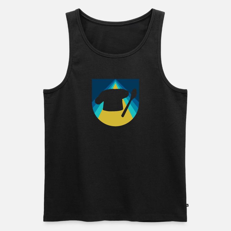 Backen Bäcker Backwaren - Männer Premium Bio Tank Top - Schwarz