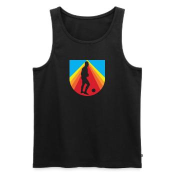 Futsalspieler Futsal Futsal - Männer Premium Bio Tank Top - Schwarz - Vorne - AI Model Male 178 light (178cm)