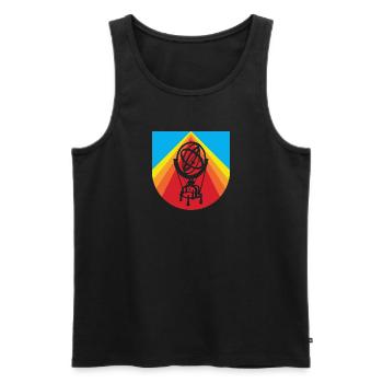 Astrophysics Celestial Bodies Astrophysics - Men's Premium Organic Tank Top - black - Front - AI Model Male 178 light (178cm)