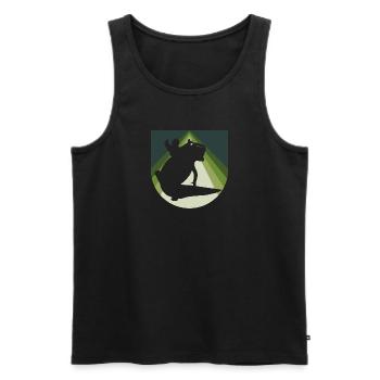 Haustier Axolotl - Männer Premium Bio Tank Top - Schwarz - Vorne - Michal (187cm)