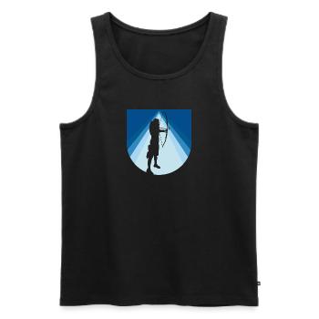 Archery Shooting Sports - Men's Premium Organic Tank Top - black - Front - Michal (187cm)
