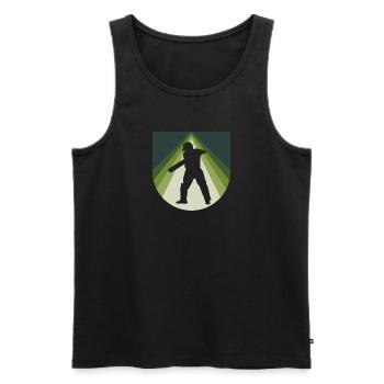 Cricketspieler Sport Pitcher - Männer Premium Bio Tank Top - Schwarz - Vorne - Michal (187cm)
