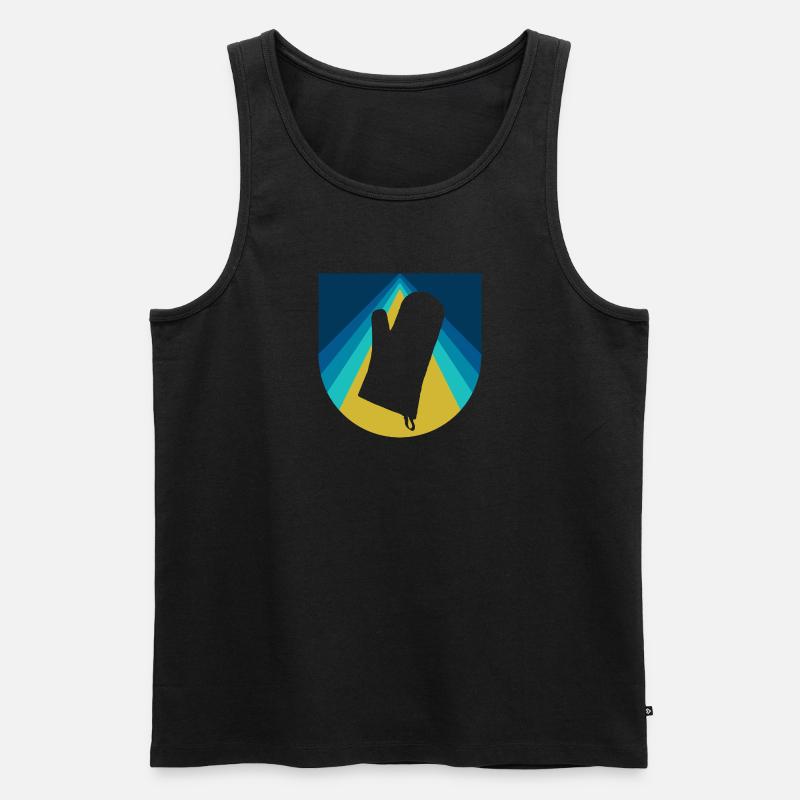 Backen Backen Backen Backwaren - Männer Premium Bio Tank Top - Schwarz