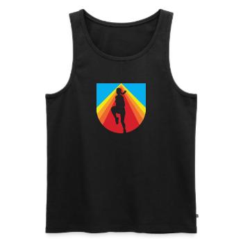 Aerobics Fitness Aerobic - Männer Premium Bio Tank Top - Schwarz - Vorne - Michal (187cm)