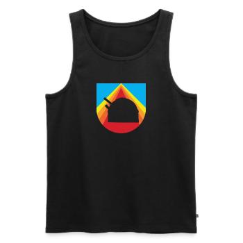 Astronomy Astrophysics - Men's Premium Organic Tank Top - black - Front - AI Model Male 178 light (178cm)