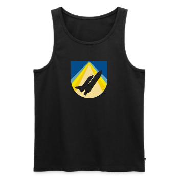 Luftfahrt Flieger Flieger - Männer Premium Bio Tank Top - Schwarz - Vorne - AI Model Male 178 light (178cm)