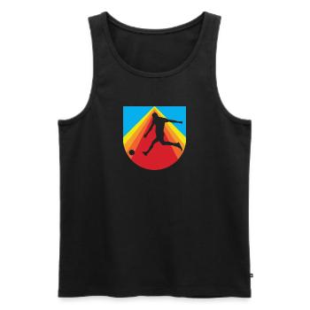 Joueur de futsal Équipe de futsal de futsal - Débardeur bio Premium Homme - noir - Devant - AI Model Male 178 light (178cm)