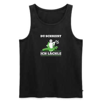 Massothérapie Humour Kinésithérapeute - Débardeur bio Premium Homme - noir - Devant - Michal (187cm)