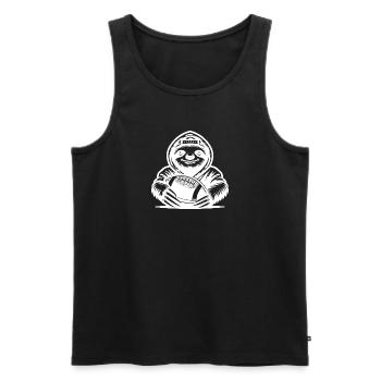 Sloth Quarterback American Football - Men's Premium Organic Tank Top - black - Front - Michal (187cm)