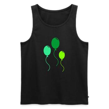 ballons - Débardeur bio Premium Homme - noir - Devant - AI Model Male 178 light (178cm)