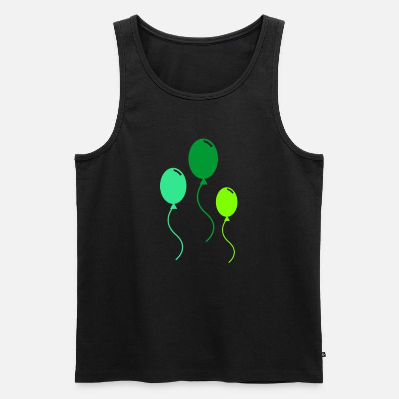 BALLOONS - Men's Premium Organic Tank Top - black