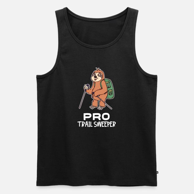Urwaldbewohner Faultier Säugetier Statement Zoo - Männer Premium Bio Tank Top - Schwarz