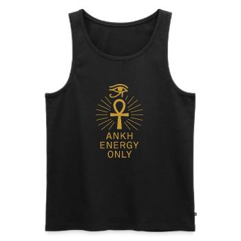 L’archéologie pharaonienne dans l’Égypte ancienne - Débardeur bio Premium Homme - noir - Devant - Michal (187cm)