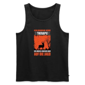 Hunter Gifts Hunting Hunting Hunter Exam Passed - Men's Premium Organic Tank Top - black - Front - Michal (187cm)