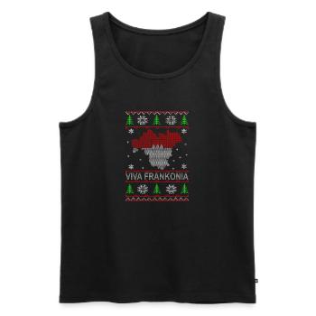 Franken Weihnacht - Männer Premium Bio Tank Top - Schwarz - Vorne - AI Model Male 178 light (178cm)