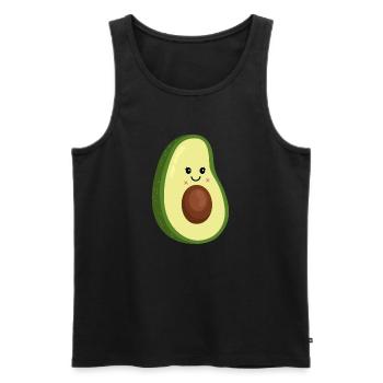 Avocado Frau - Lustig - Humor - Partner Shirt-Love - Männer Premium Bio Tank Top - Schwarz - Vorne - Michal (187cm)