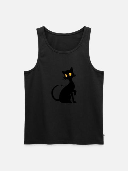 Chat - Débardeur bio Premium Homme - noir