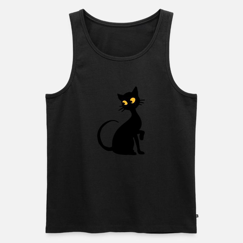 Chat - Männer Premium Bio Tank Top - Schwarz