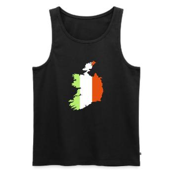 Ireland - Men's Premium Organic Tank Top - black - Front - AI Model Male 178 light (178cm)