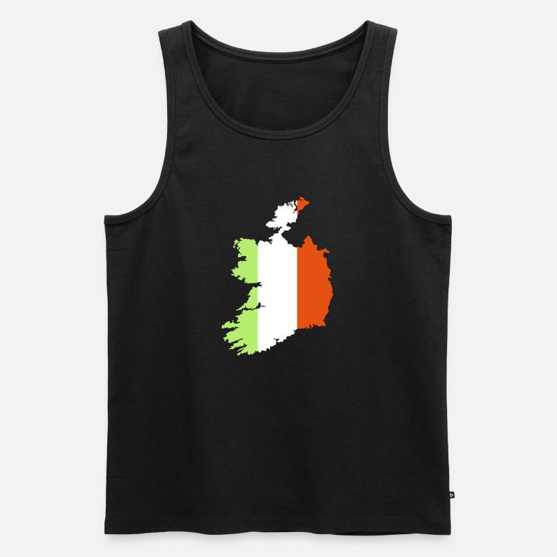 Irland - Männer Premium Bio Tank Top - Schwarz