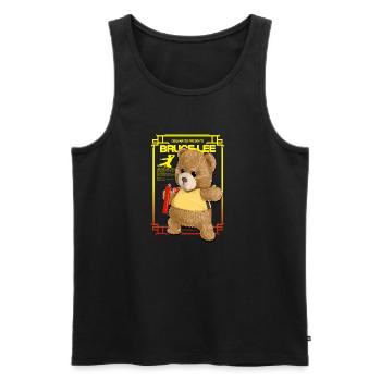 Ours Kongfu - Bruce Lee - Débardeur bio Premium Homme - noir - Devant - Michal (187cm)