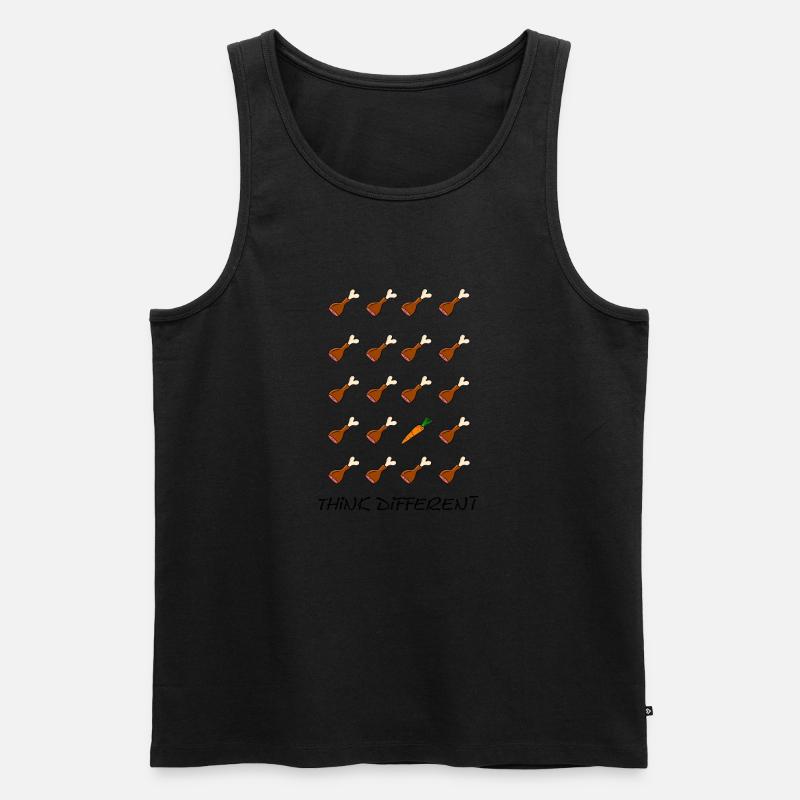 Think different - Männer Premium Bio Tank Top - Schwarz