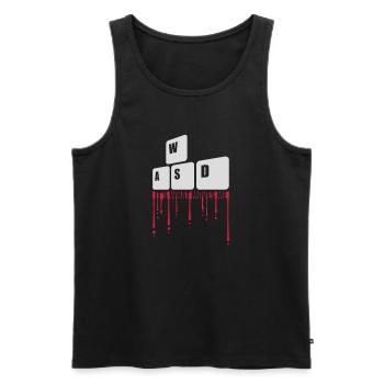its what moves me - Männer Premium Bio Tank Top - Schwarz - Vorne - AI Model Male 178 light (178cm)