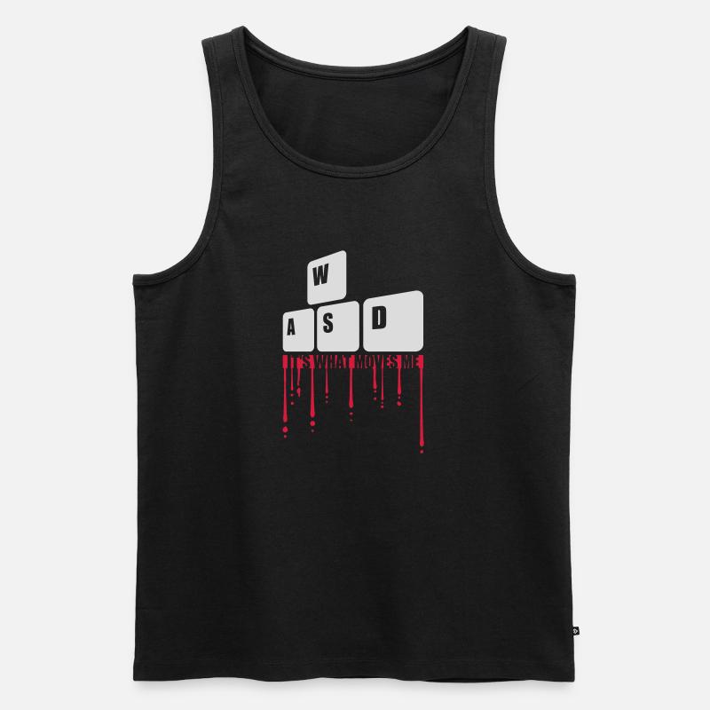 its what moves me - Männer Premium Bio Tank Top - Schwarz