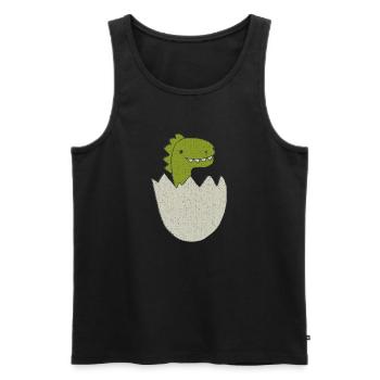 Dino Baby - Men's Premium Organic Tank Top - black - Front - AI Model Male 178 light (178cm)