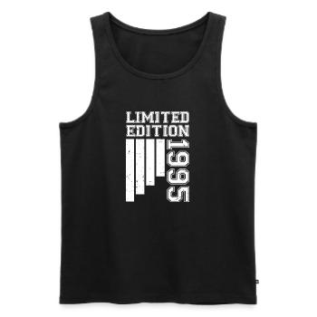 1995 Anniversary Born in 1995 Limited Edition - Men's Premium Organic Tank Top - black - Front - Michal (187cm)