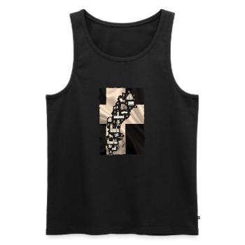 Sweden Sweden norden scandinavia viking lagom swe - Men's Premium Organic Tank Top - black - Front - Michal (187cm)