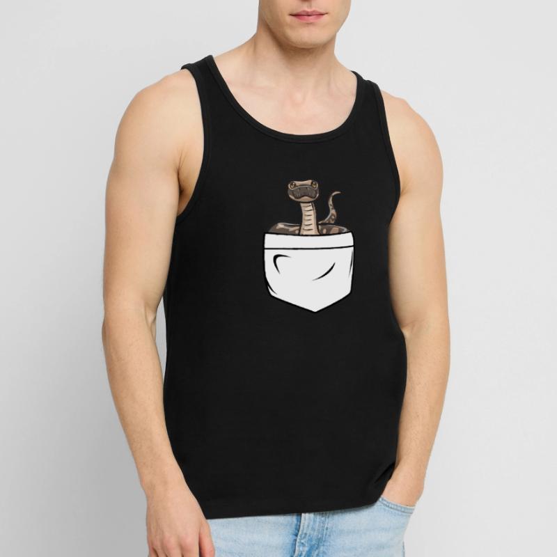 Ball Python Schlange Königspython Männer Premium Bio Tank Top
