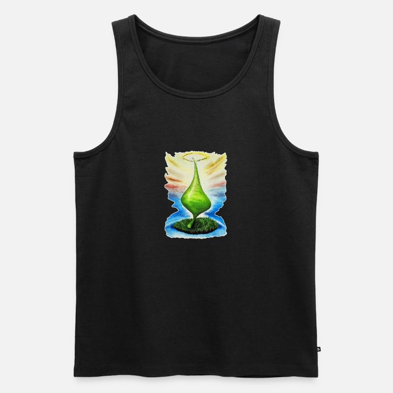 Glory Leaf - Men's Premium Organic Tank Top - black