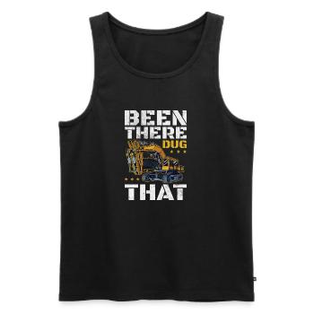 Been there dug that - Men's Premium Organic Tank Top - black - Front - AI Model Male 178 light (178cm)
