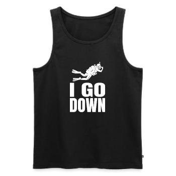 Tauchen, Dive, Diving, Ozean, Schnorcheln, Tauchen - Männer Premium Bio Tank Top - Schwarz - Vorne - Michal (187cm)