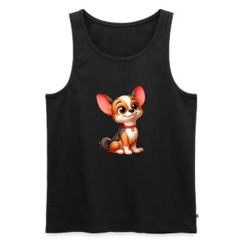 chihuahua - Débardeur bio Premium Homme - noir - Devant - Michal (187cm)