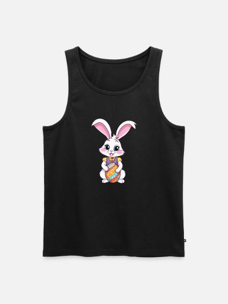 Easter bunny with Easter eggs - Men's Premium Organic Tank Top - black