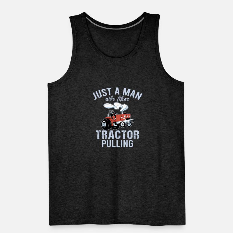 Tractor Pulling Tractor Driver Tractor Puller Männer Premium Bio Tank Top