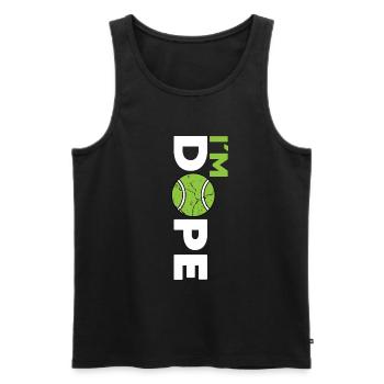 Padel Padel Tennis Padel Mode Padel Joueur de Tennis - Débardeur bio Premium Homme - noir - Devant - AI Model Male 178 light (178cm)