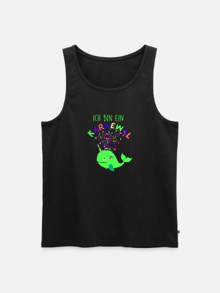Carnival,Whale,Confetti,Carnival,Whale,Green - Men's Premium Organic Tank Top - black