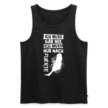 Fuerte Fuerteventura Urlaub Sommerurlaub Sonne Url - Männer Premium Bio Tank Top - Schwarz - Vorne - Michal (187cm)